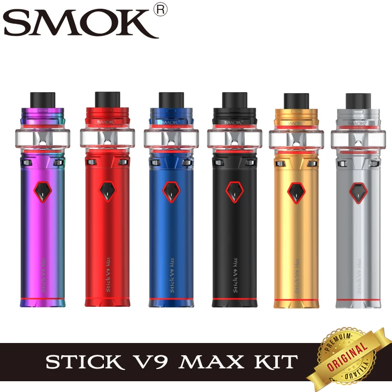 

Original Smok Stick V9 Max Kit 4000mah Battery Stick V9 Max Vape with 8.5ML Stick V9 Max Tank Electronic Cigarette Vs Stick V8