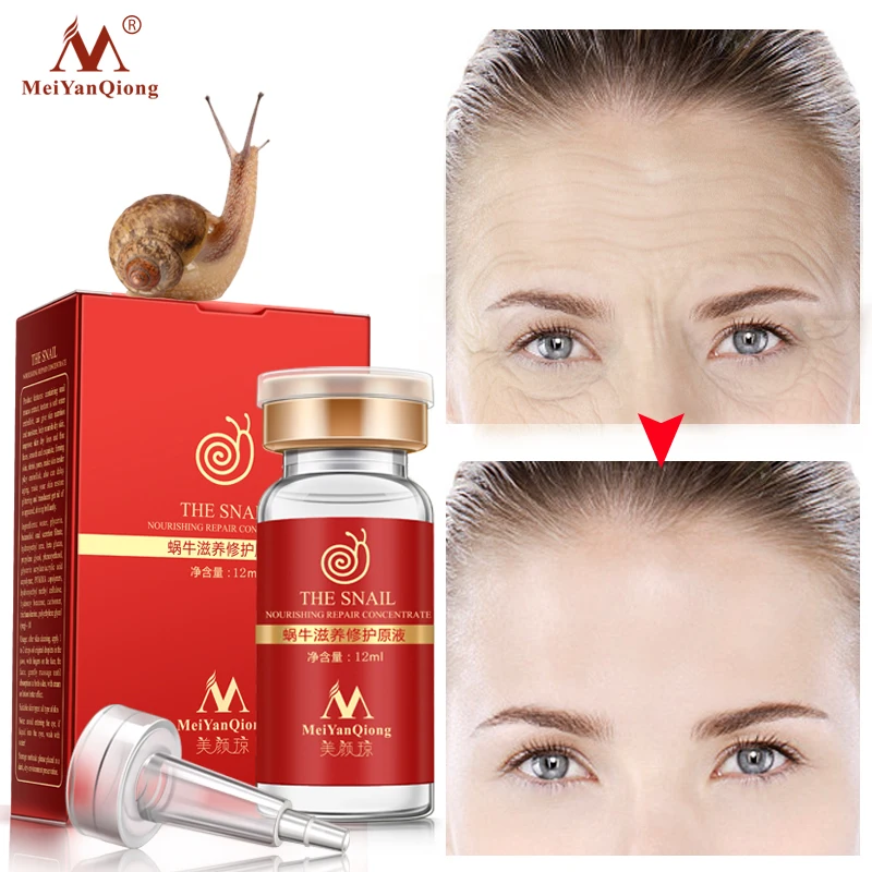 

100% Snail Hyaluronic Acid Face Cream whitening anti-aging spot essence shrink pores ampoule anti-acne regenerative essence