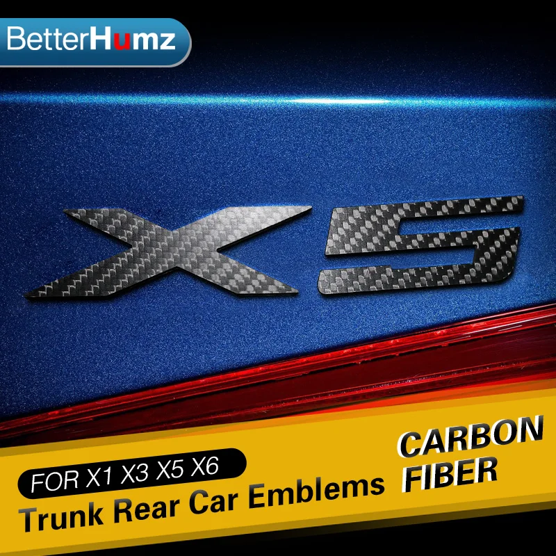 Matte Black /" X 6 /" Number Trunk Letters Badge Emblem Letter Sticker for BMW X6