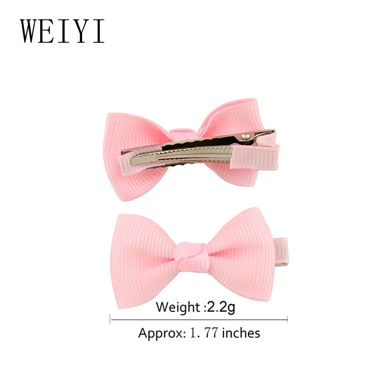 

Baby Girls Bow Duckbill Clip Hairpin European American Fashion Style Polyester Ribbon manual exquisite Duckbill Clip Hairpin 659