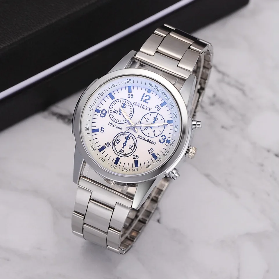 Производства марки gaiety люксовый мужские спортивные кварцевые часы простые серебряные белые синие часы с циферблатом Креативные мужские Часы повседневные часы Relogio Masculino