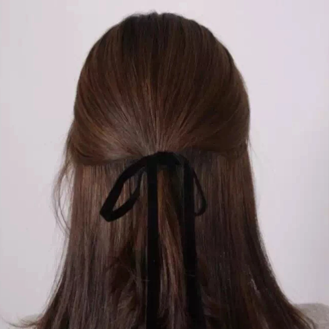 1 шт./упак. Для женщин простой бархатная эластичная резинка для волос с бантом для девочек с длинной бахромой резинки для волос Для женщин аксессуары для волос