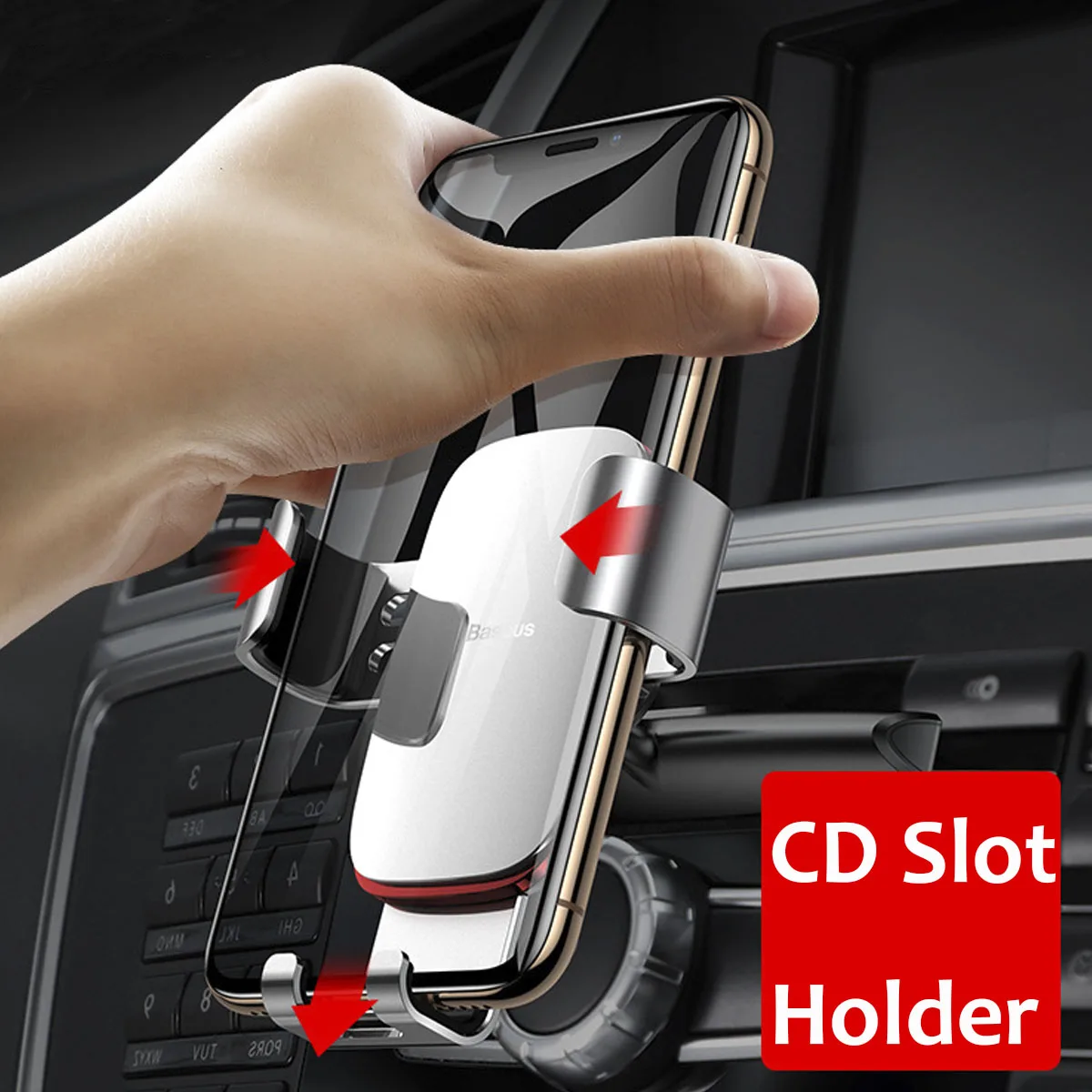  Schwerkraft Auto Handy Halter für Auto CD Slot Montieren Telefon Halter Stehen für iPhone X XS für 