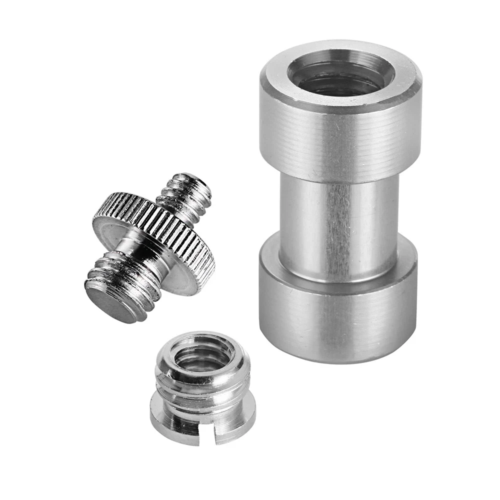 

3 Pieces 1/4" 3/8"Metal Threaded Screw Converter Adapter for DSLR Camera/Tripod/Shoulder Rig/Light Stand/Camera Cage