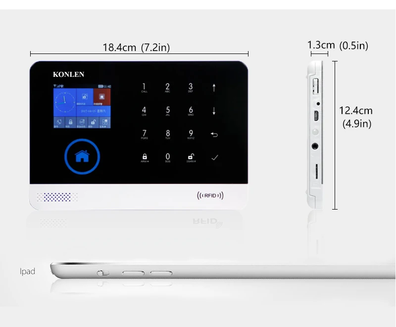 RFID WIFI GSM Home Alarm System 13