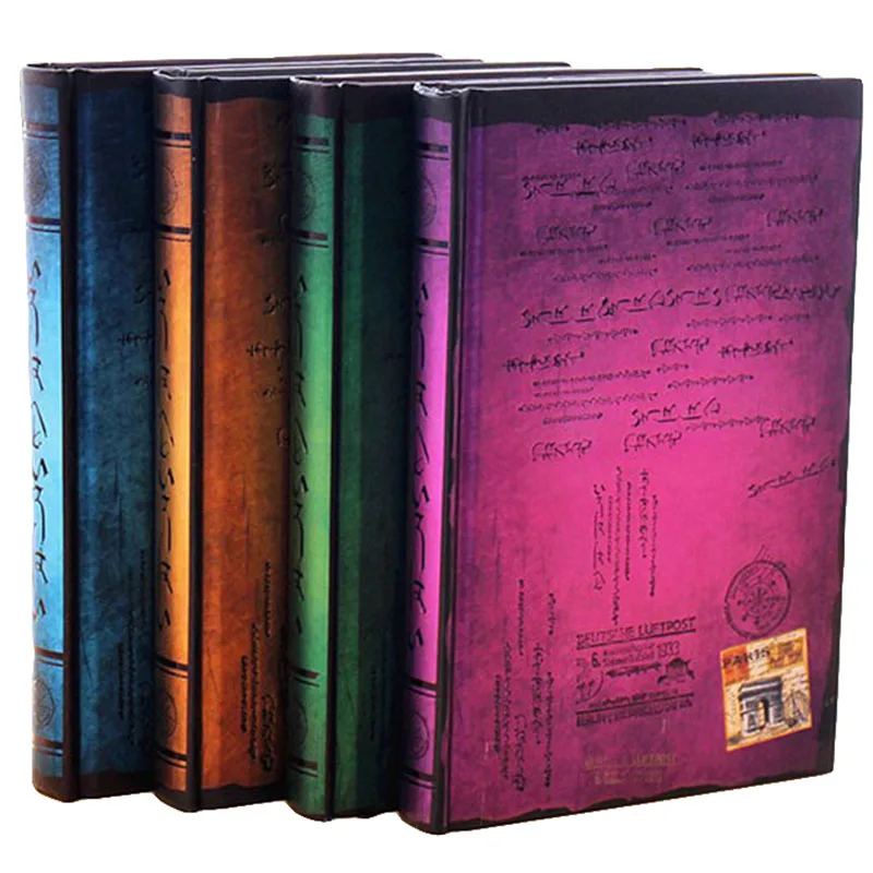 

130 Sheets Retro Tower Hardness Printing Notebook Creative Office School Stationery Daily Memos Business Gift Office Notepad