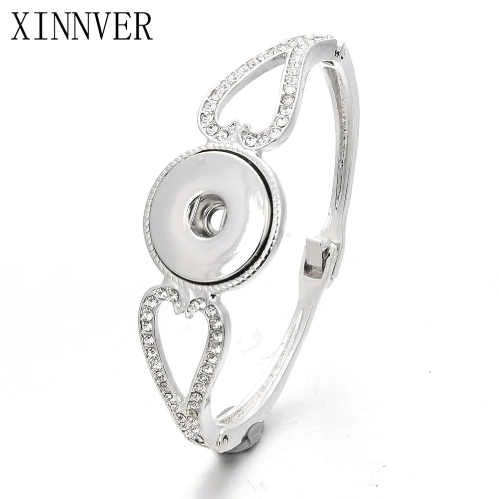 

Wholesale Xinnver Snap Bracelet Fashion DIY Charms Bangles Snap Buttons Jewelry Crystal Bracelets For Women ZE244