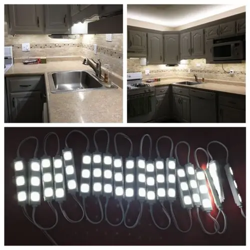 Tiras de Led d' Água smd5050 lâmpada luz Número Led/m : 20description Application : 1.cloconjunto Kitchen Under Cabinet Counter Lig