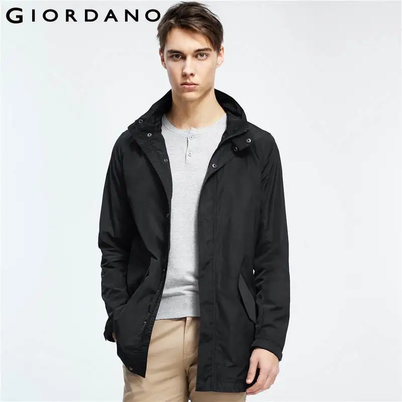 Мужская куртка с воротником стойкой Giordano эластичные куртки на кулиске со съемным