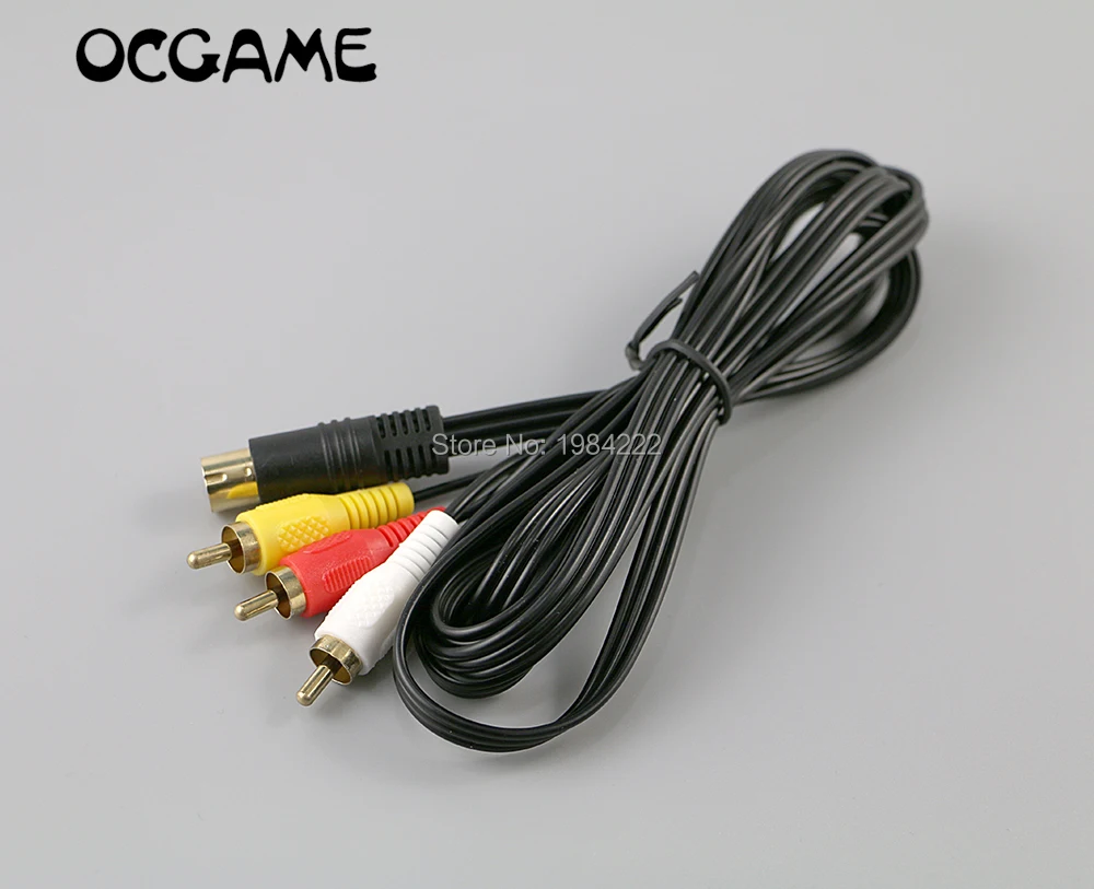 OCGAME высококачественный позолоченный Аудио Видео AV Кабель 1 8 м 6 футов для SEGA Saturn SS