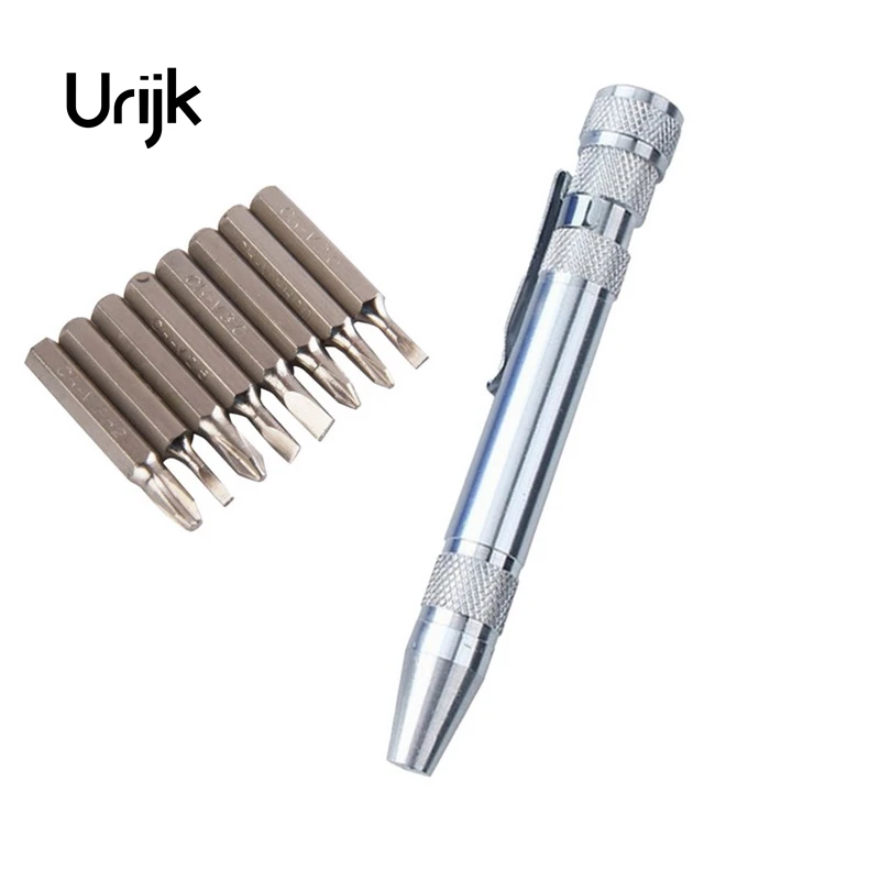 

Urijk Dropship 8Pcs Multifunction Mini Aluminum Precision Pen Screw Driver Screwdriver Set Repair Tools Kit Cell Phone Hand Tool