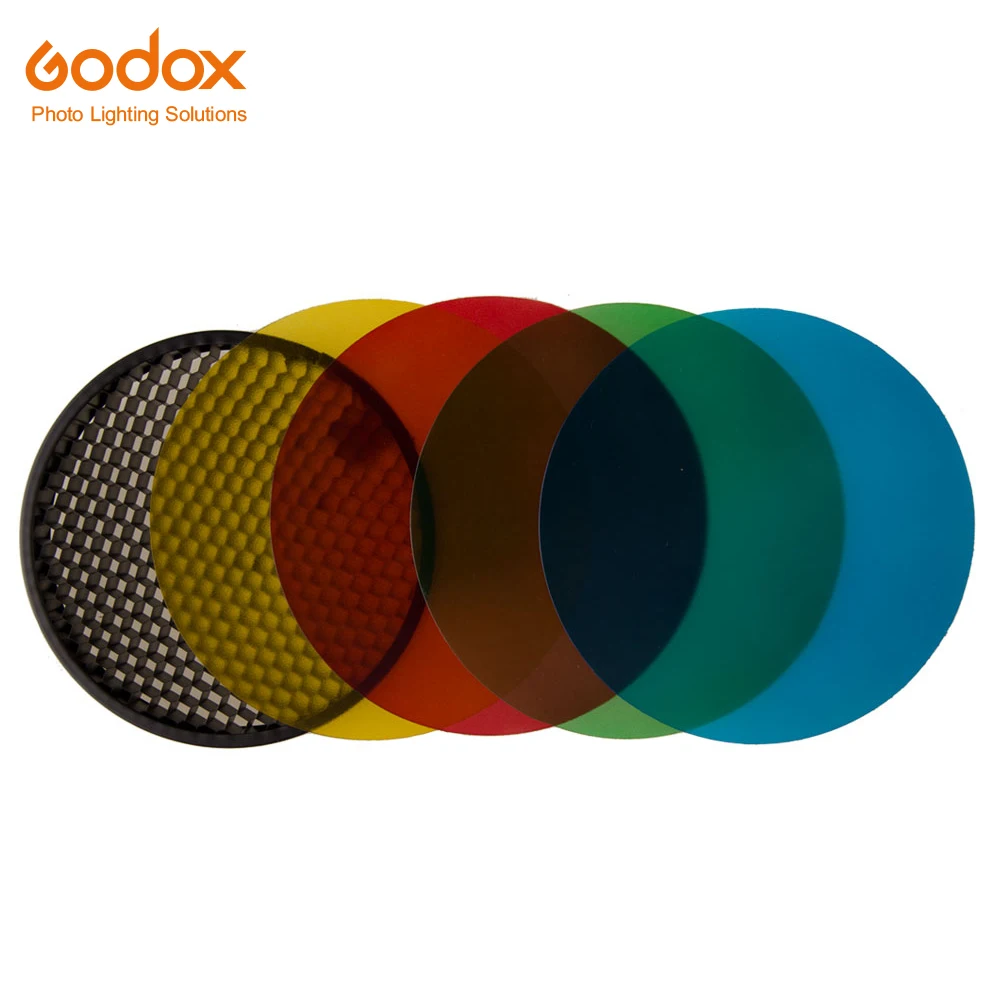 Аксессуары для фотовспышки Godox Ad-s11 Witstro, светофильтр Godox Ad180 Ad360 AD200 для цвета(красный, синий, зеленый, желтый