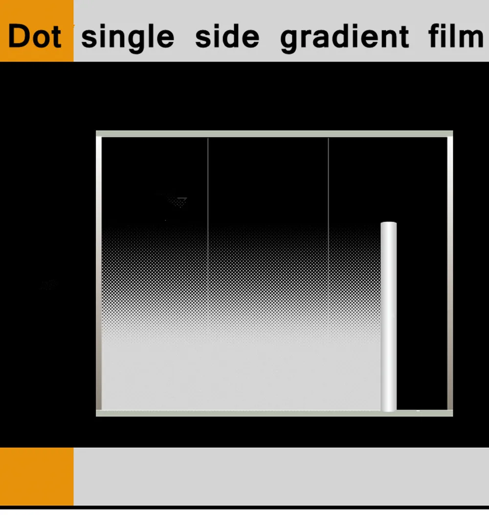 Горячая SUNICE односторонняя градиентная перегородка белая точечная оконная пленка ширина офиса: 1,83 м самоклеющаяся декоративная наклейка из e стекла