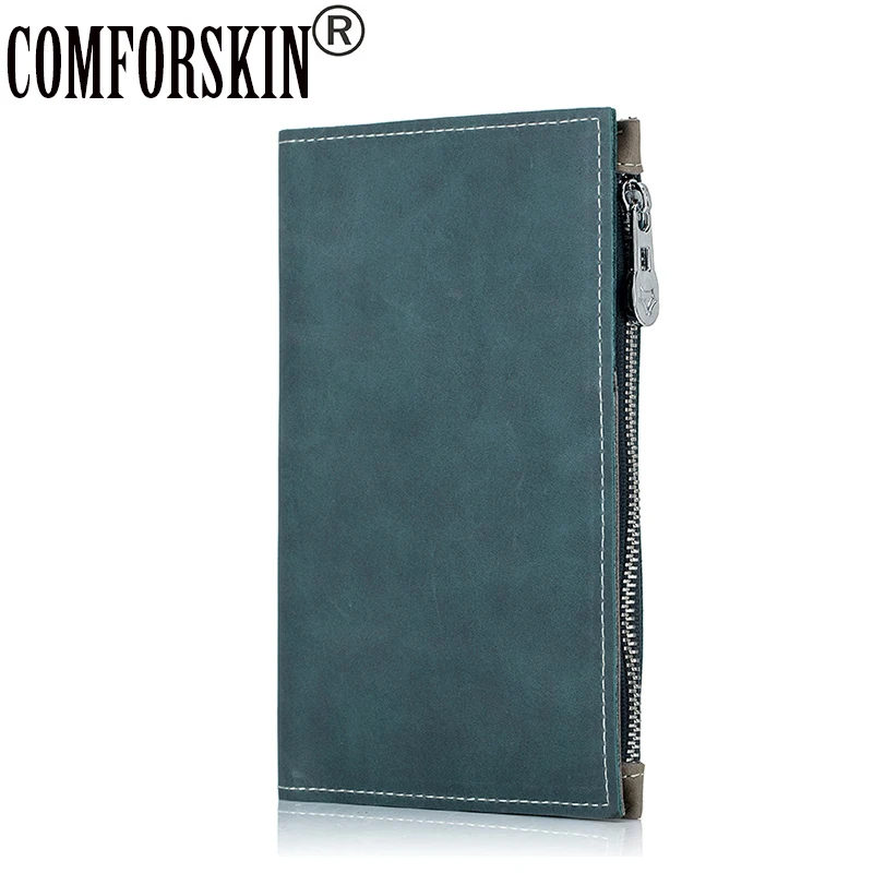 COMFORSKIN New Brand Long Organizer Wallets Unisex Travel