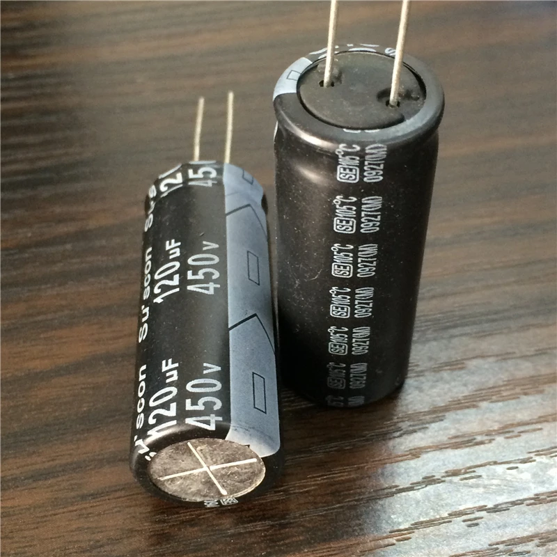 2шт 120 мкФ 450 V Su'scon SE/Серия SK 18x46 мм Высокая надежность длительный срок службы