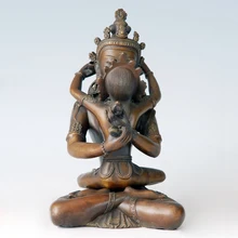 ATLIE Бронзовая статуэтка Будды Ваджрасаттва Yabyum индийская буддийская прахна и Бог упайя латунная Статуэтка скульптура для украшения