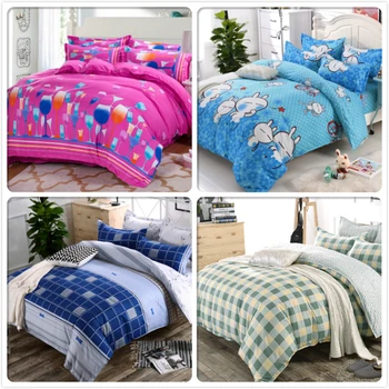 

Duvet Cover Sheet Pillowcase 3/4 pcs Bedding Sets Adult Kids Soft Comfortable Bed Linens Single Twin Queen King Size Quilt Case