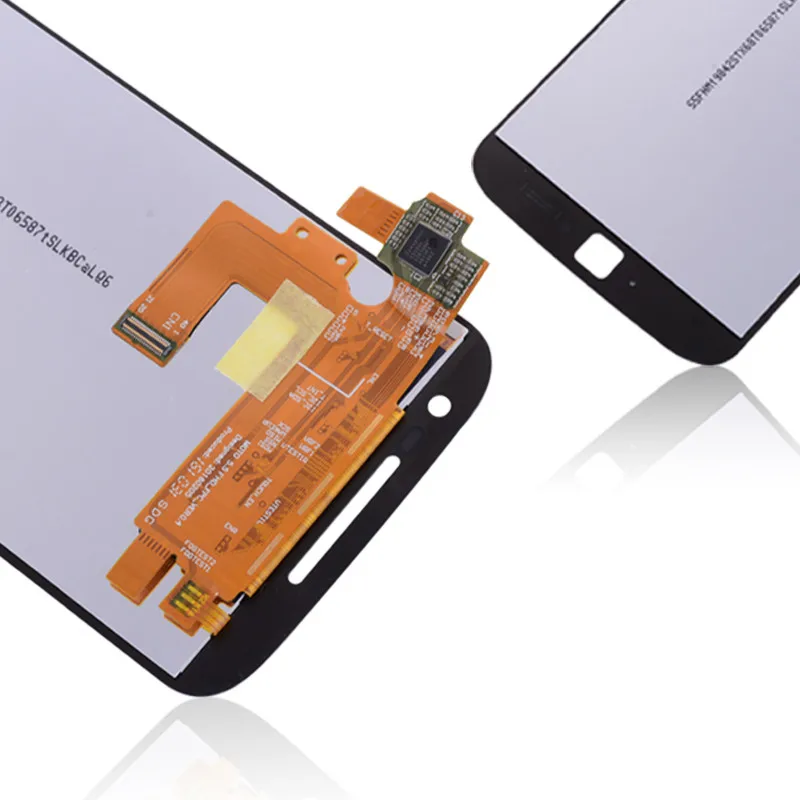 Дисплей для Motorola Moto G4 Plus Xt1644 Xt1640 Xt1641 XT1625 LCD в сборе с тачскрином на рамке черный белый