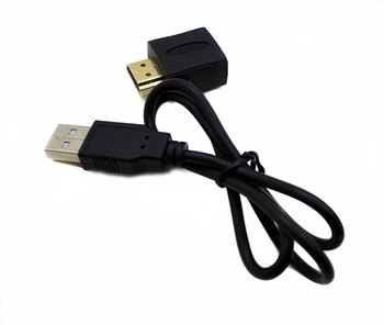 

USB Male to HDMI Male + Female Adapter Cable for HDMI Power Supply 50cm