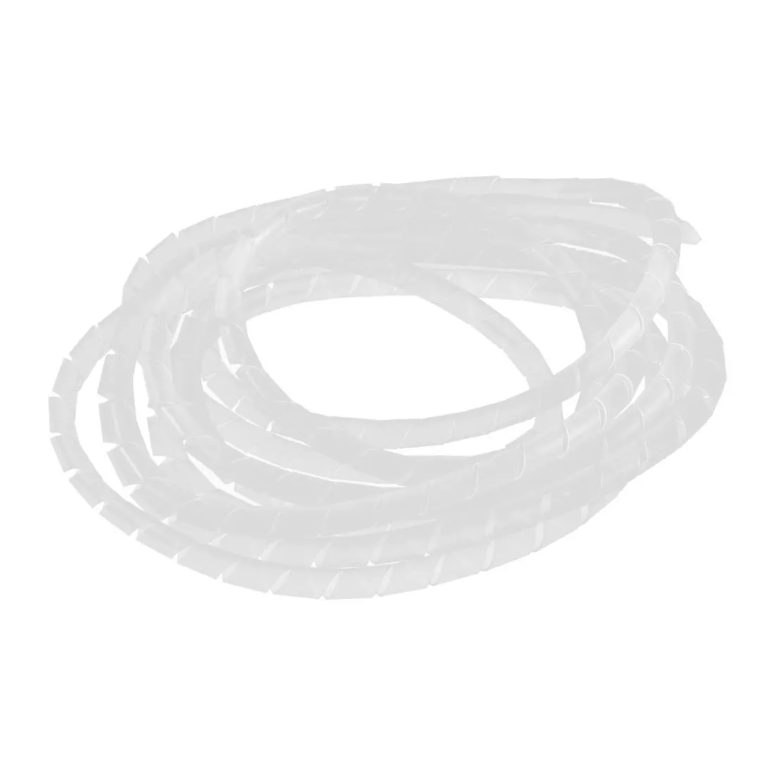 

2pcs 10ft Long 8mm x 7mm White Flexible Wire Spiral Wrap Cable Sleeve