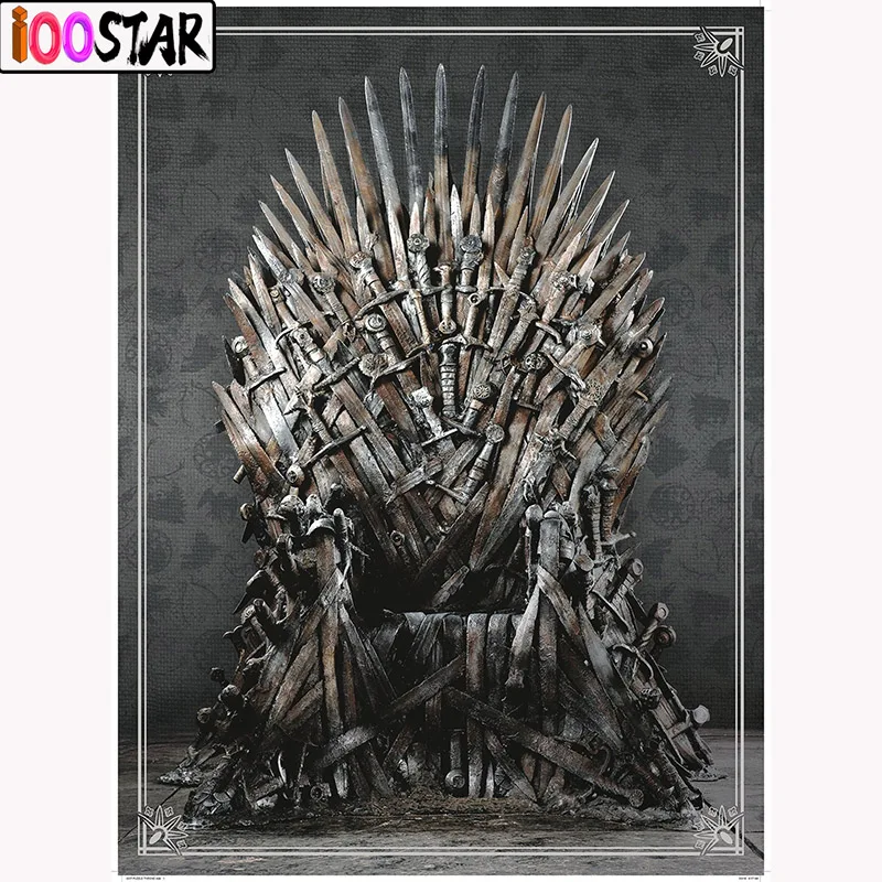 

5D Diy diamond painting game of thrones Full Square/Round Diamond Mosaic Rhinestone Embroidery cross stitch Wall Art Pictures