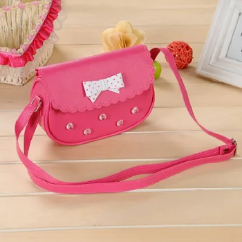 

PU leather princess candy color coin purse wallet kids mini messenger bag small pouch bolsa feminina for kindergarten baby girls