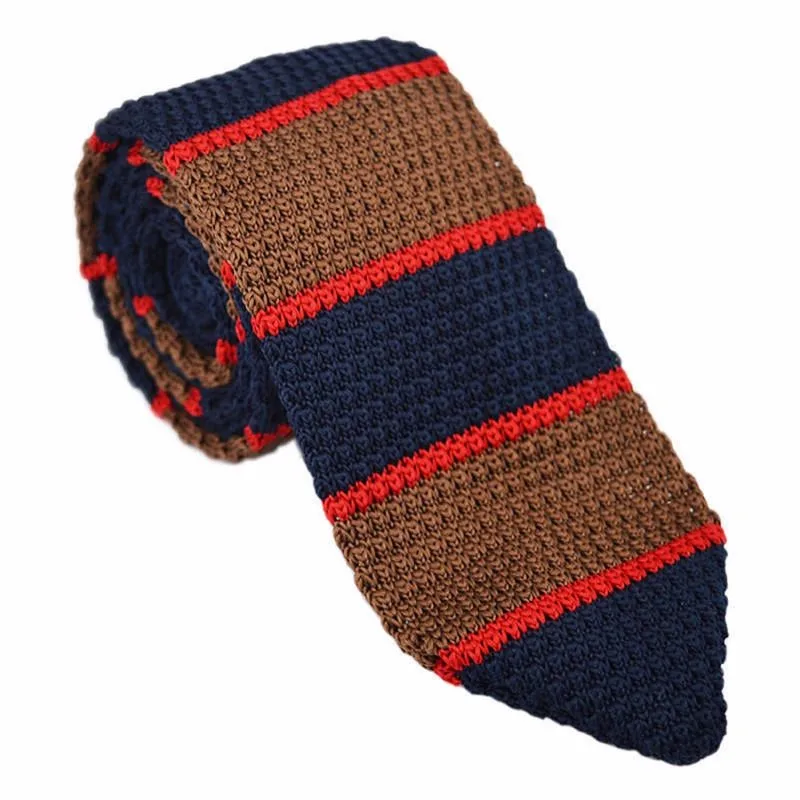 Модные Для мужчин Красочные Tie Knit Вязаные Галстуки галстук узкий тонкий тощий сплетенный Cravate узкая горловина Галстуки P1