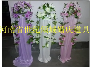 

2013 wedding road lead frame wedding flower stand whole set include frame+yarn+flowers ,10 sets/lot