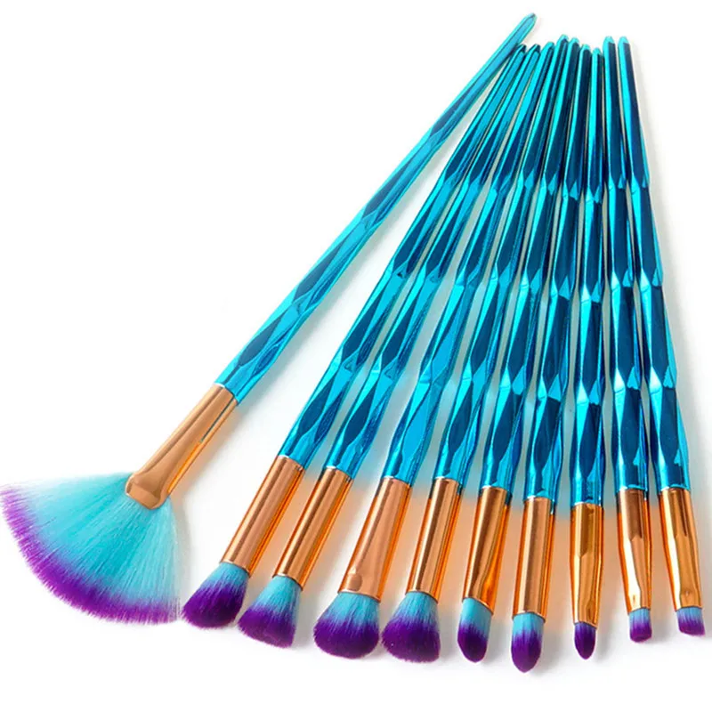 

4/7/10Pcs Diamond Makeup Brushes Set Foundation Blending Powder Eyeshadow Contour Concealer Blush Cosmetic Beauty Make Up Tools