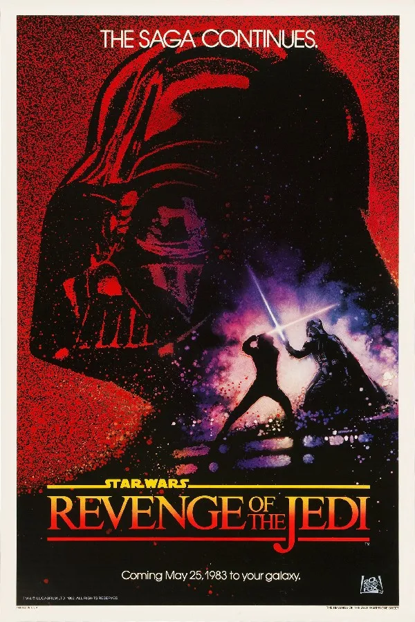 diy frame star wars episode vi return of the jedi movie posters