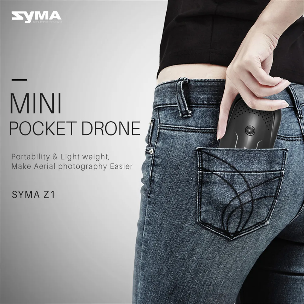 1.Syma Z1 RC mini Drone with Camera Altitude Hold Selfie Drone Follow me Mode WiFi FPV Quadcopter Drones RC Helicopter VS H62 E58