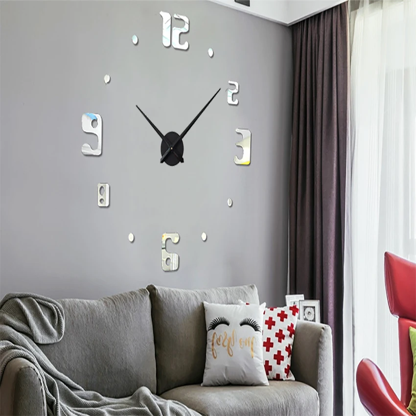 Столовые приборы металлические кухонные настенные часы Horloge DIY зеркальные