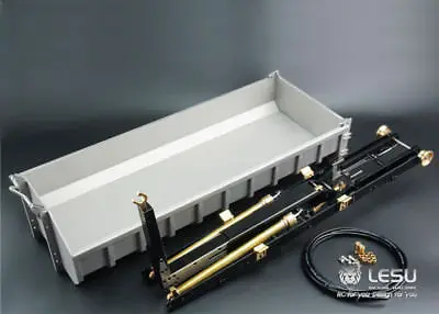 LESU Metal Hydraulic Rod Bucket 8*8 Dump RC Truck Roll On/Off Tipper 1/14 Tmy   TH02000