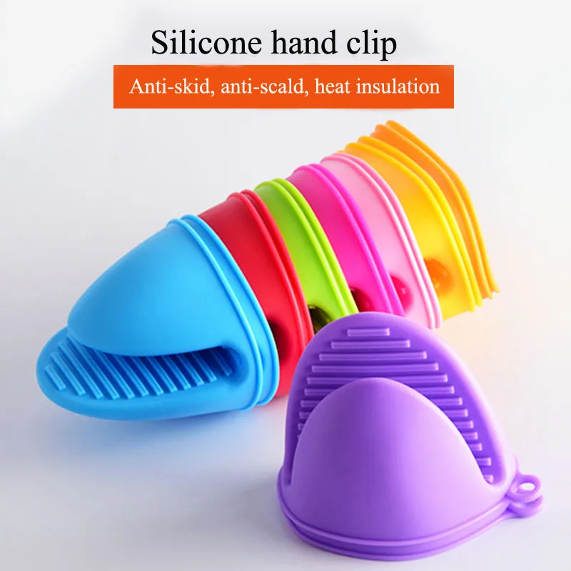 

2PCS New Arrival Thickened Silica Gel Thermal Insulation Hand Clamp Anti-scalding and anti-skid gloves for oven microwave oven