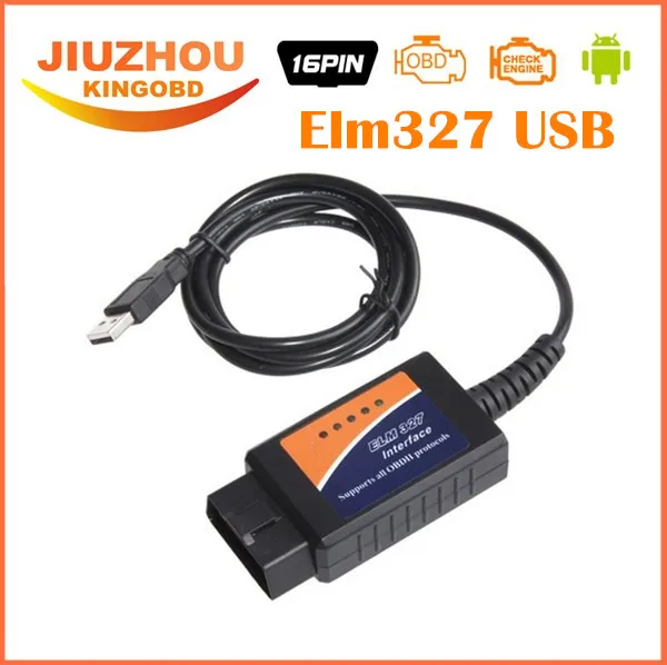 Промоакция 2017 usb elm327 версии v2.1 obd2 can bus сканер ELM USB диагностический интерфейс