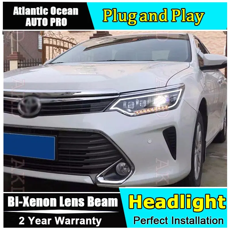 Car Styling Led Head Lamp For Toyota Camry Headlight V55 Car Styling Led Head Lamp For Toyota Camry Headlight V55 Headlamp 2017 Drl Hid Kit Bi Xenon Lens Low Beam