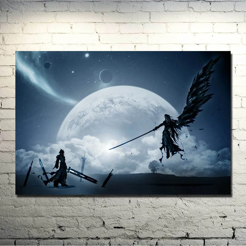 

Cloud vs Sephiroth-Final Fantasy XV Game Art Silk Poster Print 13x20 24x36 Tifa Lockhart Vincent Valentine Yuffie Kisaragi 024