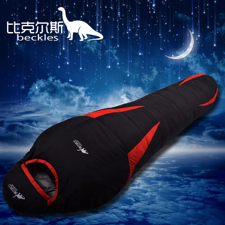 Outono e Inverno à Prova Múmia ao ar Branco para Baixo Bolsa de Dormir Beckles Novo Dwaterproof Água Quente Livre Ganso Acampamento Adulto 600g-2500g