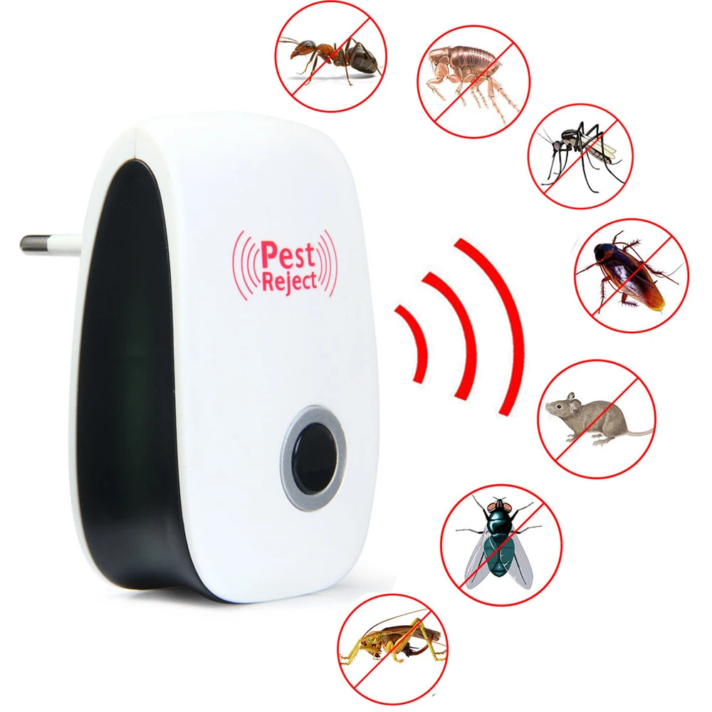 

Electronic Ultrasonic Anti Mosquito Insect Mouse Pest Repellent Repeller EU Plug