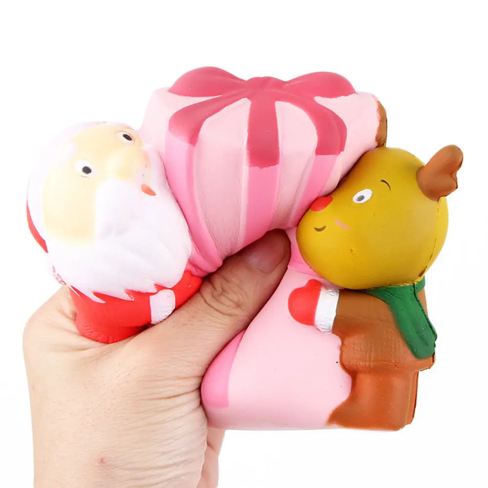 Новый милый Jumbo замедлить рост Squishies Ароматические Squishy эльф Санта Клаус игрушка игрушка-антистресс подарки на Рождество