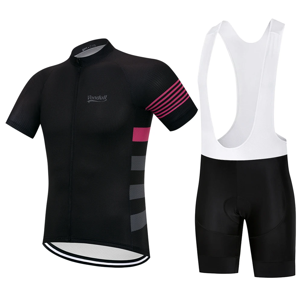 VENDULL Summer Bike Team Cycling Jersey Set men Mountain Cycling
