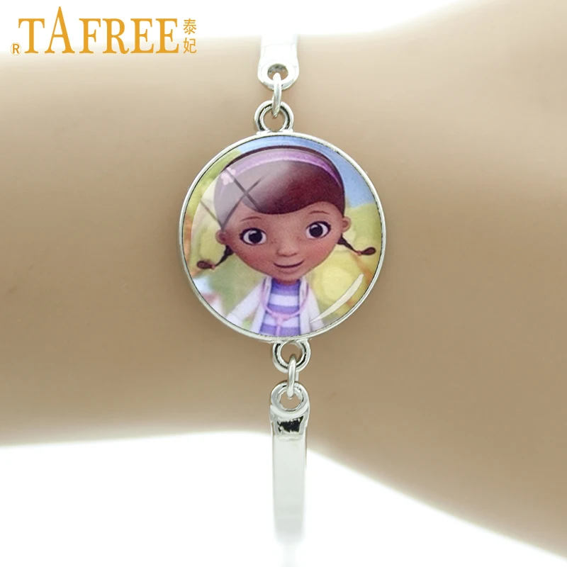 

TAFREE Brand cartoon little girls bracelet children gifts for kids Glass dome Fairy Flying Fish Mary Poppins charms jewelry B064