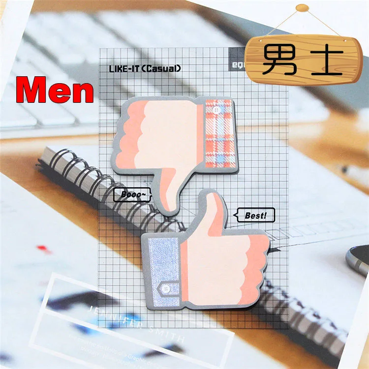 30 компл./лот Thumb memo pad/клевый стикер note/бумажные сообщения note/Липкие заметки/блокноты для письма/детский подарок