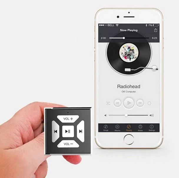 Как подключить пульт к телефону через блютуз Bluetooth Дистанционное управление Музыка дистанционного регулировки громкости д
