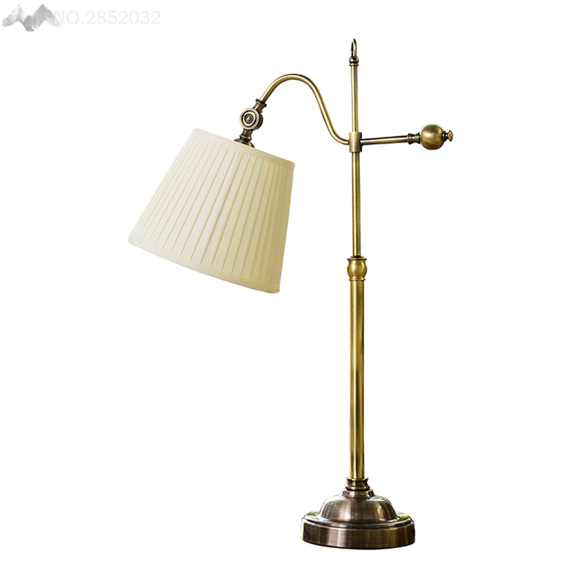 

LFH Nordic Modern Simple Cloth lampshade table lamp for bedroom office table lights bedside reading lamp Lighting Fixture Decor
