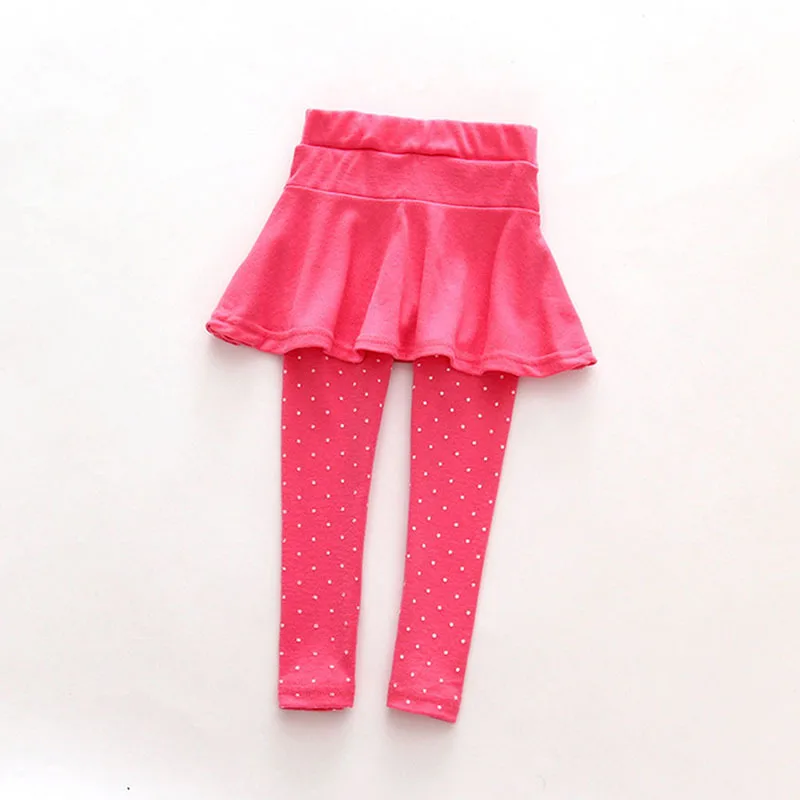 Шерстяные рейтузы с юбкой для маленьких девочек детские брюки-легинсы штаны с юбкой для девочек от 1 года до 7 лет - Цвет: m