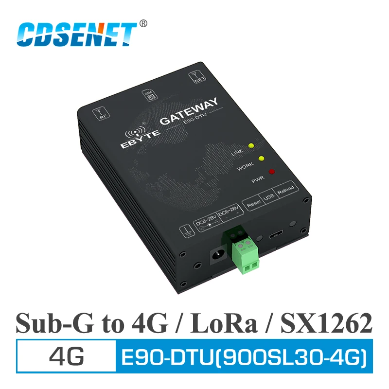 

E90-DTU(900SL30-4G) 915MHz 868MHz SX1262 LoRa 4G Modem PA LNA USB Interface Wireless Transmitter Receiver Module