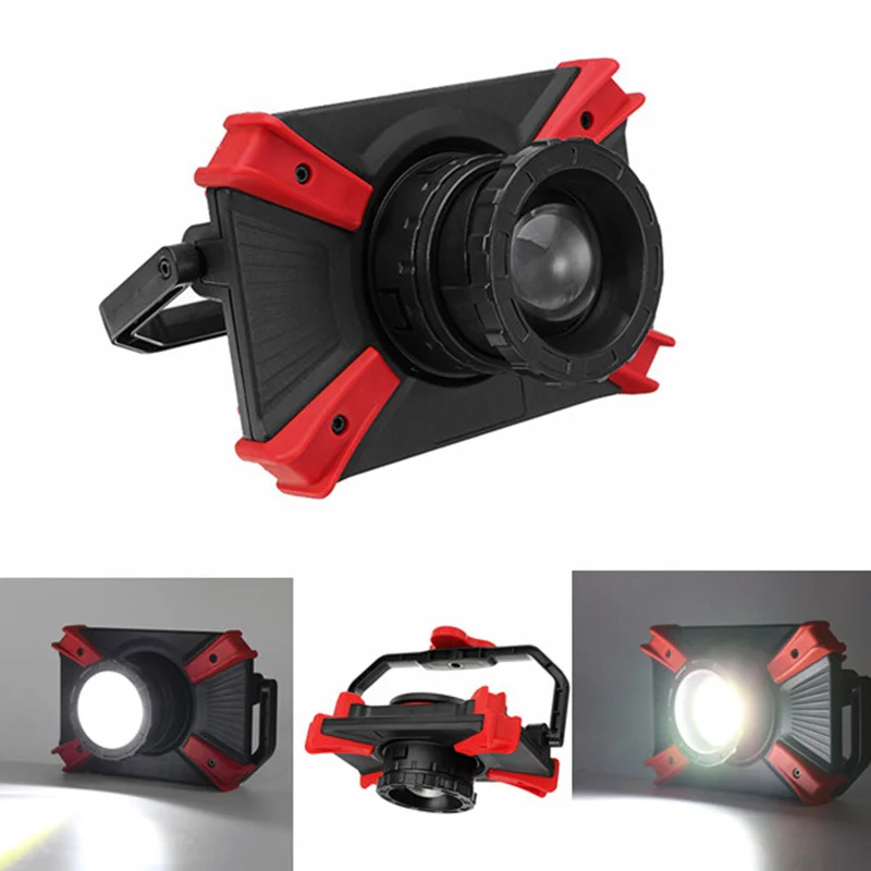 

10W Portable USB Rechargeable Magnetic 1000LM COB LED Camping Light Focusing Lens Outdoor Work Lamp