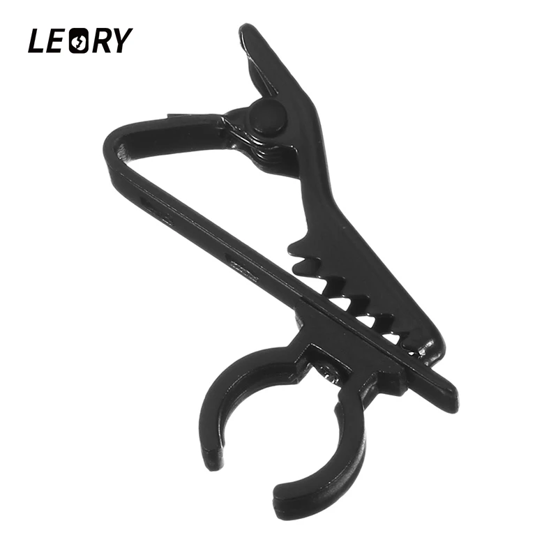 

LEORY 5pcs Replacement Microphone Cable Clip Universal Microphone Lavalier Lapel Clip For Mini Lapel Mic For Tie Clip Mic