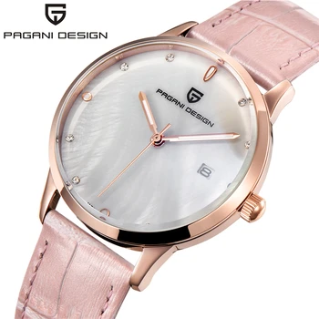 

PAGANI DESIGN Brand Lady Fashion Quartz Watch Women Waterproof 30M shell dial Luxury Dress Watches Relogio Feminino xfcs